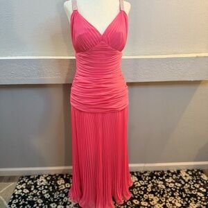 Vintage 1993 Elegant Pink Evening Gown